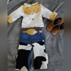Cowboy Doll Outfit Set with Boots 18"